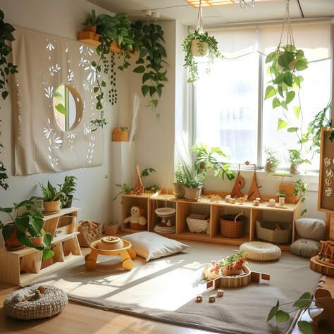 Calm, nature-inspired learning environment at The Bloom Room boutique nursery
